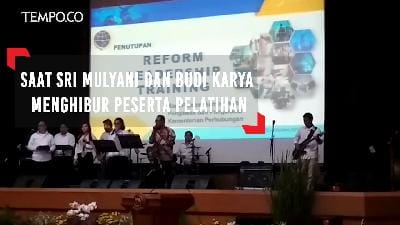 Saat Sri Mulyani dan Budi Karya Menghibur Peserta Pelatihan