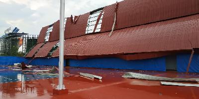 3 Titik Kerusakan Parah Venue Jakabaring Akibat Disapu Angin