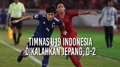 Begini Timnas U-19 Indonesia Dikalahkan Jepang 0-2