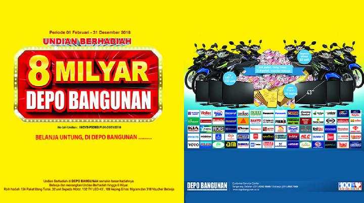 Depo Bangunan Gelar Penarikan Undian Tahap Utama Berhadiah Rp 8 Miliar