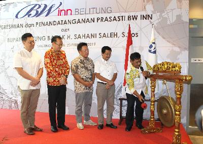 Bupati Belitung Resmikan BW inn Belitung