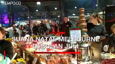 Nikmati Salju Buatan di Winter Night Market Melbourne