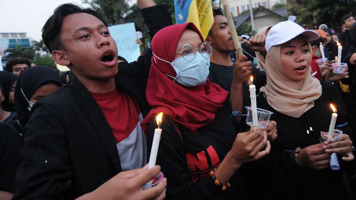 Ilustrasi unjuk rasa mahasiswa. ANTARA