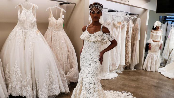Take A Look At The Wedding Dress Made From Crocheted Toilet Paper