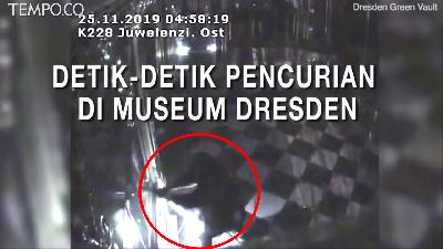 Terekam CCTV, Pencuri Hancurkan Lemari, Bobol Museum Dresden