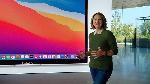 Laura Metz dari Apple meluncurkan MacBook Air baru yang ditenagai oleh chip M1, di acara khusus di Apple Park, Cupertino, California, AS, 10 November 2020. Prosesor M1 akan disematkan di beberapa perangkat, yakni MacBook Air, Mac Mini, dan MacBook Pro. Apple Inc./Handout via REUTERS 