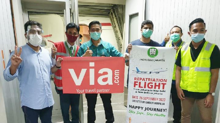 Via.com Kembali Adakan Penerbangan Repatriasi