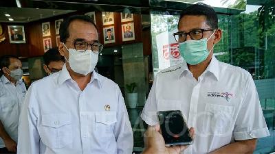 Tourism Minister Sandiaga Uno Talks of Travel Bubble Plans