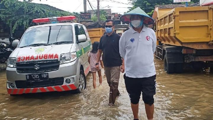 Gubernur Banten Tinjau Lokasi Banjir Tangerang
