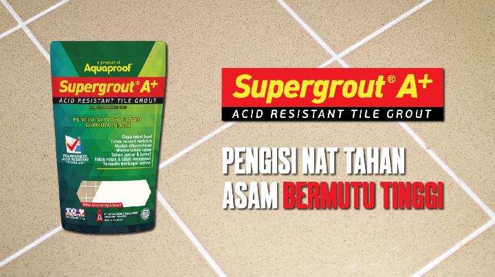 Supergrout A+ Pengisi Nat Ubin Tahan Asam