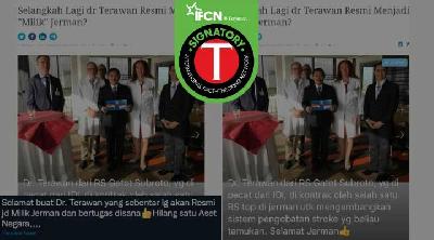 Menyesatkan, Foto dengan Klaim Terawan akan Bertugas di Jerman