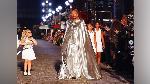 US tennis player Serena Williams wears a metallic silver Balenciaga dress and matching long cape to open the Vogue World fashion show at New York Fashion Week on Monday, September 12, 2022. Photo: Instagram/@serenawilliams
