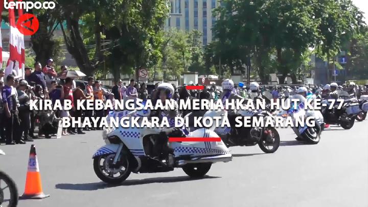 Kirab Kebangsaan Meriahkan Peringatan HUT ke-77 Bhayangkara di Kota ...