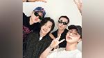 Jin BTS foto dengan J-Hope, RM usai menonton konser Suga di Seoul, 6 Agustus 2023. Instagram.com/@jin