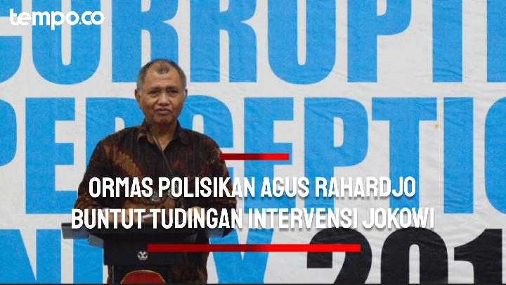 Ormas Polisikan Agus Rahardjo Buntut Tudingan Intervensi Jokowi di Kasus E-KTP