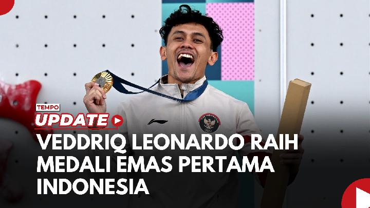 Olimpiade Paris 2024: Atlet Panjat Tebing Veddriq Leonardo Raih Medali Emas Pertama Indonesia