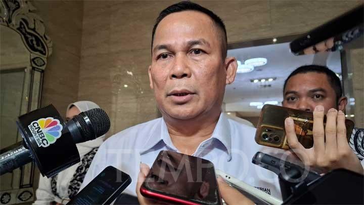 Direktur Jenderal Perdagangan Dalam Negeri Kemendag, Moga Simatupang, saat ditemui di Kantor Kementerian Perdagangan, Jakarta Pusat pada Senin, 7 Oktober 2024. TEMPO/Hanin Marwah.