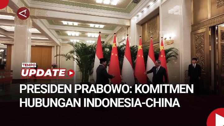 Prabowo Set to Receive Chinese Premier Li Qiang's Visit on Sunday