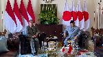 Japanese Prime Minister Shigeru Ishiba meets with Indonesian President Prabowo Subianto at the Bogor Presidential Palace, West Java, January 11, 2025. Doc. Press Bureau of the Presidential Secretariat