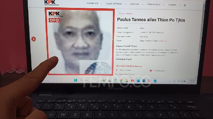 Paulus Tannos: The E-KTP Case Suspect Who's Hard to Repatriate