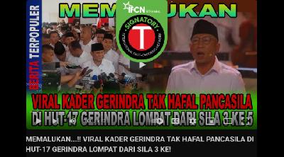 Menyesatkan: Potongan Video Ketua DPD Gerindra Lampung Tak Hafal Pancasila