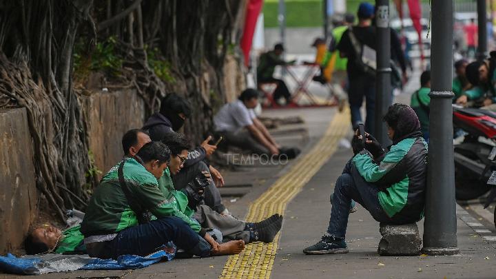 1.7 Million Online Motorcycle Taxi Drivers Still Lack BPJS Employment Protection