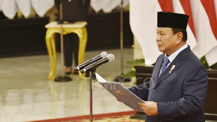 Prabowo Inaugurates Four New Ministers, One Deputy Minister in Cabinet Reshuffle