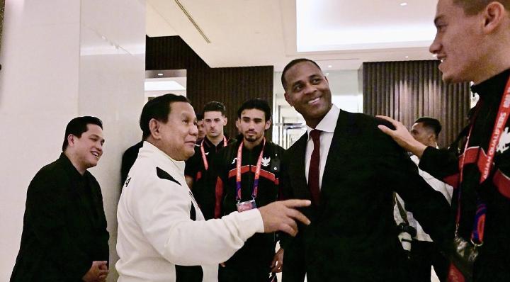 Prabowo Invites Indonesian National Team to Lunch at Kertanegara