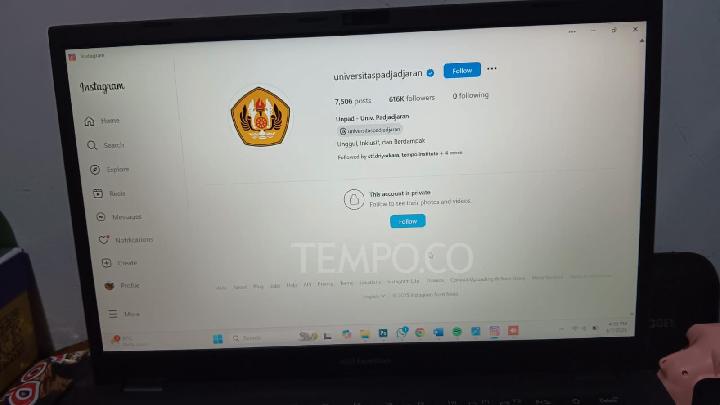 Unpad Reports Instagram Account Hack to West Java Police