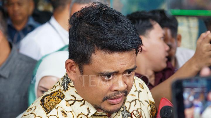 Gubernur Sumatera Utara Bobby Nasution setelah mengikuti kegiatan pencegahan korupsi di Gedung Merah Putih KPK, Kuningan, Jakarta, 28 April 2025. Tempo/Ilham Balindra