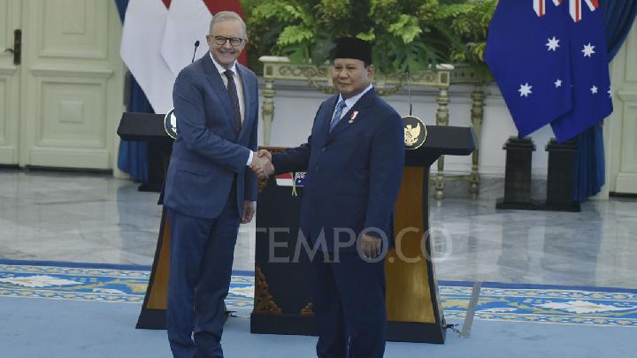 Prabowo, Albanese Call for Peace in Gaza and Ukraine, Back Two-State Solution