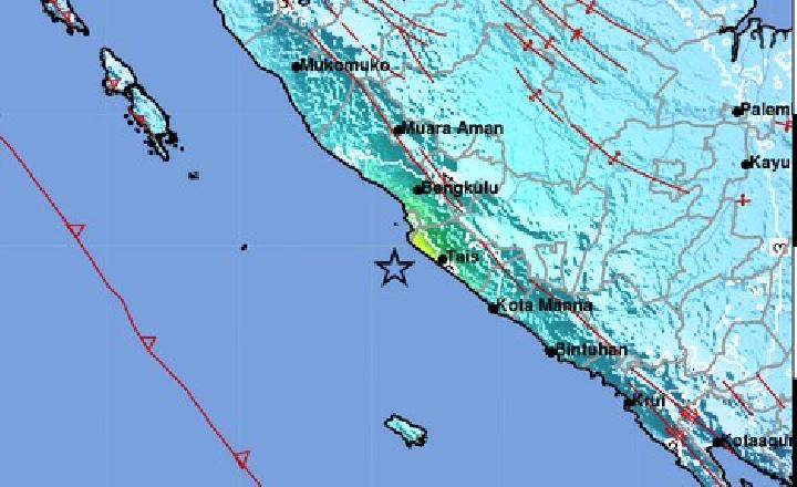 Strong Earthquake Strikes Bengkulu at Dawn, Measuring M6.3