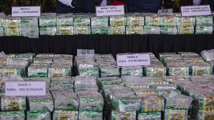 TNI AL Gagalkan Penyelundupan Puluhan Kilogram Sabu di Perairan Riau