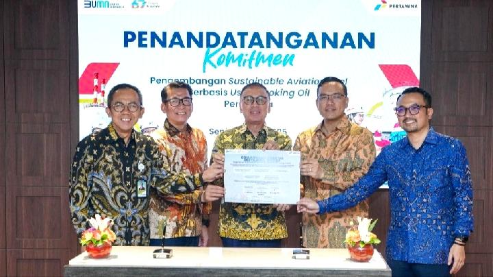 Proyek Avtur Berbasis Jelantah, Pertamina Siap Replikasi di Dumai dan Balongan