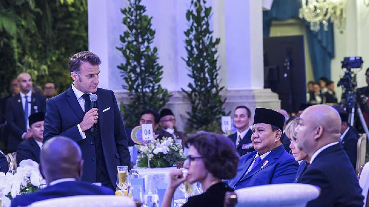 Emmanuel Macron Says Indonesian Proverb in Front of Prabowo