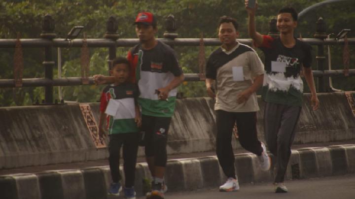 Indonesia's Solo Hosts Running Event in Solidarity with Palestine