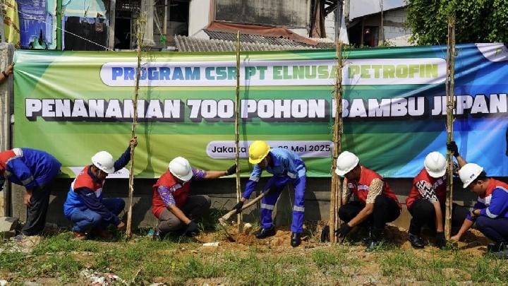 PT Elnusa Petrofin Hijaukan Jalur Distribusi Energi Lewat Penanaman 9.292 Pohon