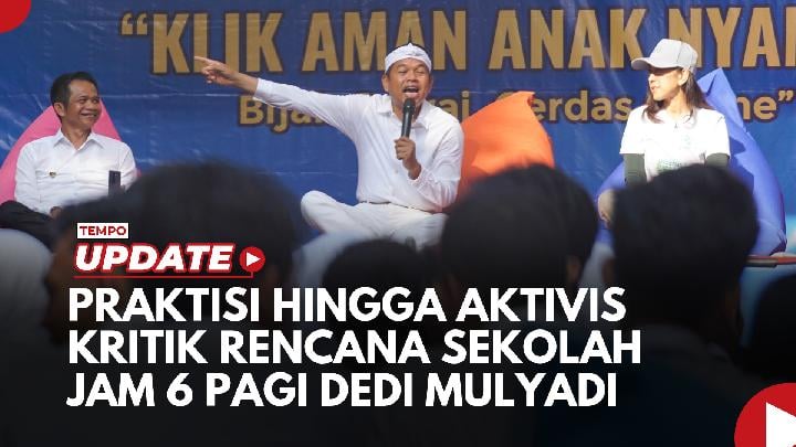 Rencana KDM Siswa Masuk Sekolah Jam 6 Pagi: Respons P2G hingga Wakil Menteri