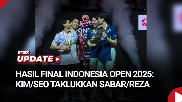 Hasil Final Indonesia Open 2025: Kim/Seo Taklukkan Sabar/Reza 