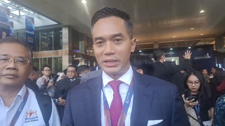 Ketua Umum Kamar Dagang dan Industri (Kadin) Indonesia saat ditemui usai acara International Conference on Infrastructure (ICI) 2025 di JCC Senayan, 12 Juni 2025. Tempo/Riri Rahayu