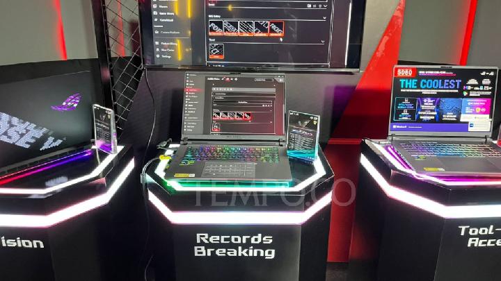 Peluncuran laptop gaming ASUS ROG pada 12 Juni 2024. Tempo/Defara