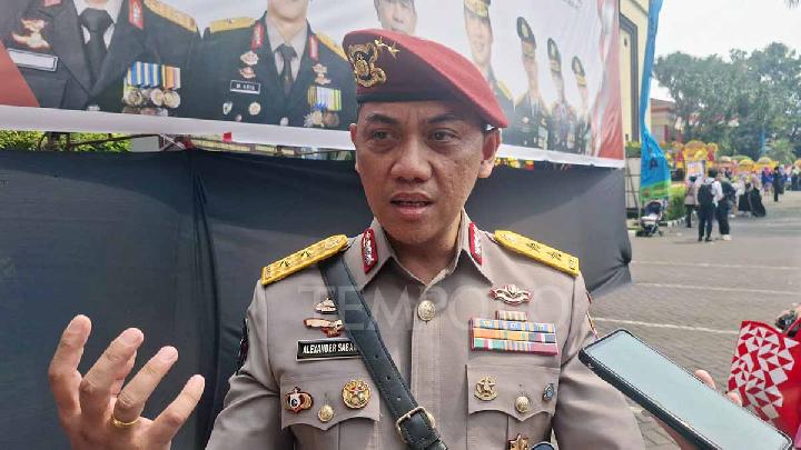 Direktur Jenderal Pengawasan Ruang Digital Kementerian Komunikasi dan Digital, Inspektur Jenderal Alexander Sabar, di Sekolah Tinggi Ilmu Kepolisian, Jakarta Selatan, 17 Juni 2025. Tempo/Hammam Izzuddin