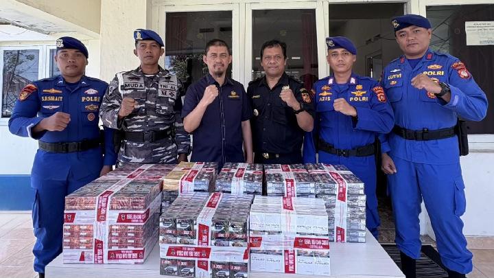Bea Cukai, TNI AL, dan Polairud Ungkap Peredaran Rokok Ilegal di Gorontalo