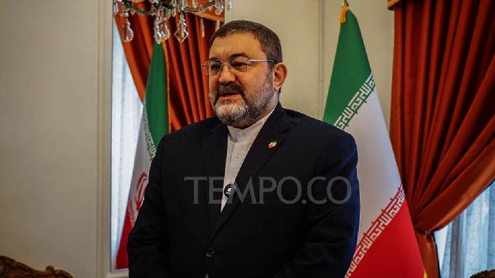 Duta Besar Iran untuk Indonesia Mohammad Boroujerdi di Menteng, Jakarta, 19 Juni 2025. Tempo/Magang/Ahmad Naufal Oktavian