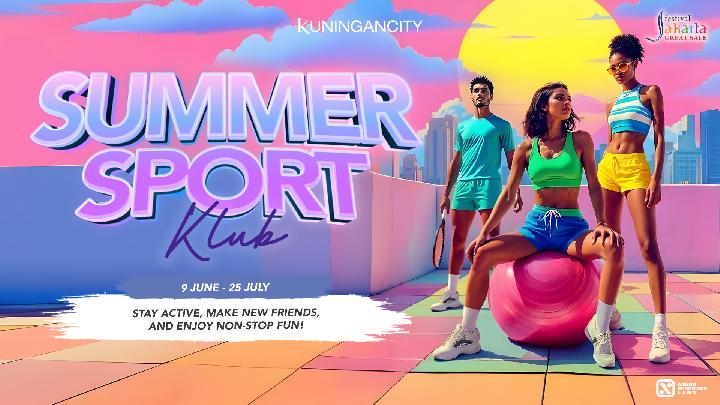 Poster program spesial Summer Sport Klub Kuningan City.