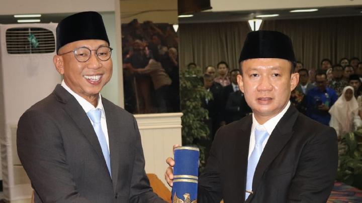 Rahmat Mirzani Lantik Marindo Kurniawan Sebagai Sekda Provinsi Lampung