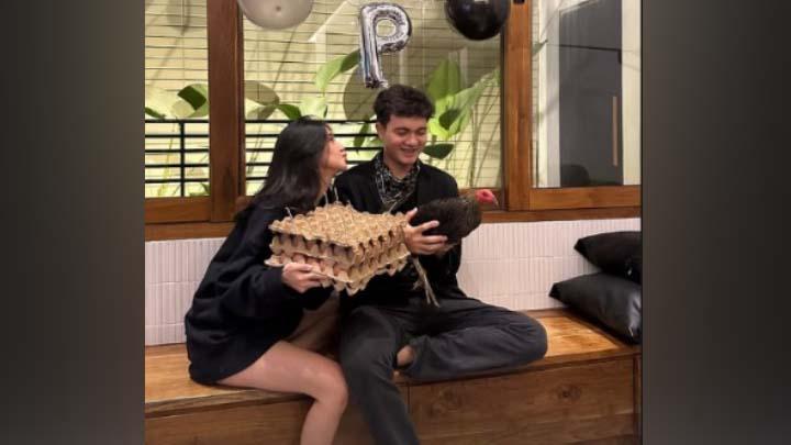 Nyoman Paul Ulang Tahun, Keisya Levronka Beri Kejutan Telur dan Ayam Jantan