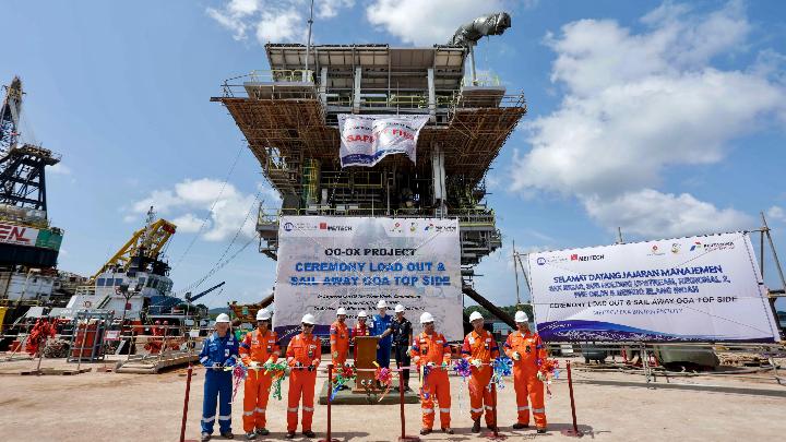 PHE ONWJ Lepas Anjungan Baru Ramah Lingkungan ke Pesisir Laut Jawa