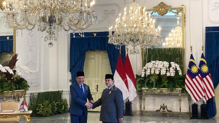 Presiden Prabowo Subianto menerima Perdana Menteri Malaysia Anwar Ibrahim di Istana Kepresidenan, Jakarta, 27 Juni 2025. Tempo/Eka Yudha Saputra