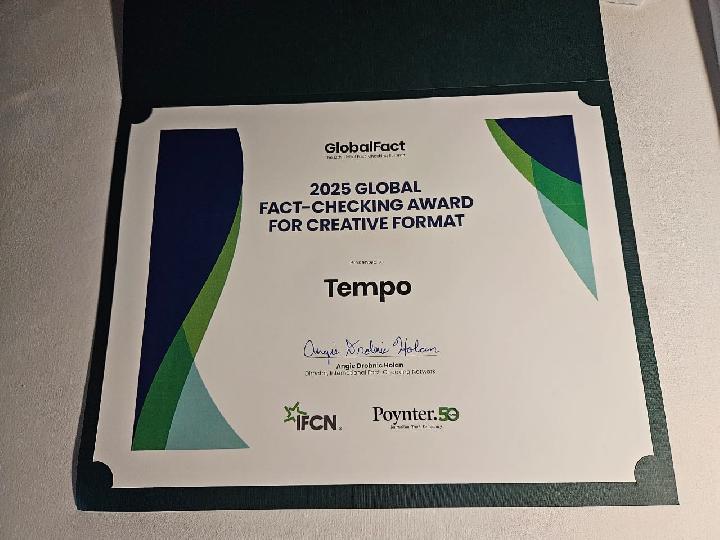 Tempo Honored with 2025 Global Fact-Checking Award